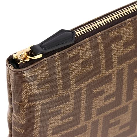 borsa donna fendi marrone|pochette donna fendi.